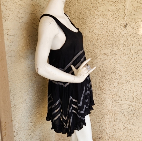 Free PeopleLace and Voile Trapeze Slip Black Combo - Picture 4 of 7